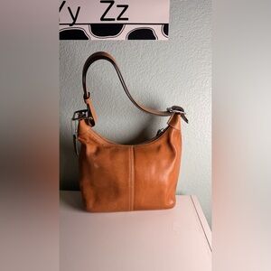 Coach Vintage Hobo Legacy Tan Leather Crossbody Handbag 9566 Shoulder Bag Y2K